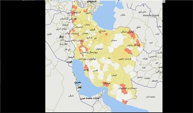 وضعیت  قرمز کرونا در چندین شهر/ شهرهای سفید و زرد کدام اند؟